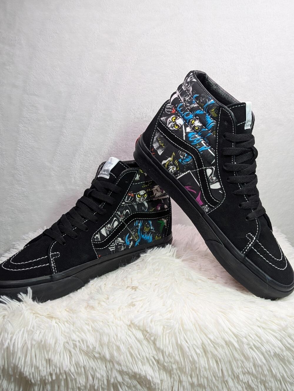 Disney 100th Vans Sk8-Hi Villains High Top Black Sneakers Mens 7 Womens 8.5 NWOB